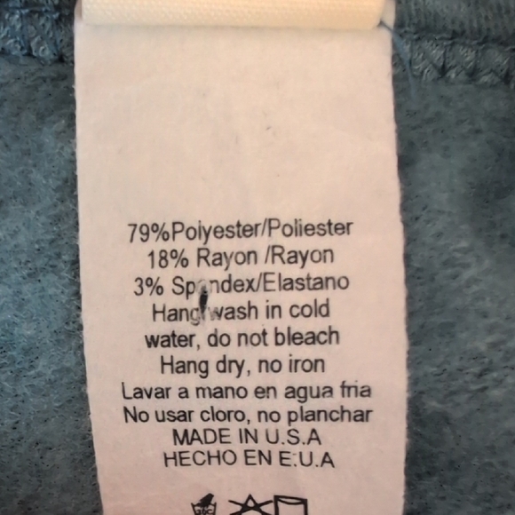 7th Ray Teal Long Sleeve Sweatshirt M                    D358x - Picture 6 of 6